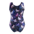 thumbnail image 2 of TiaoBug Kids Girls One Piece Ballet Dance Gymnastics Leotard Bodysuit Leopard Printed Tankini Jumpsuit, 2 of 7