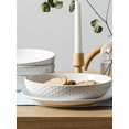thumbnail image 3 of Pasta Bowls, Large Salad Bowl, Ceramic Embossment Stoneware Serving Plate for Fruits, Noodle, Dinner, House-warming Wedding Present., 3 of 10