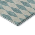 thumbnail image 4 of Addison Rugs Mayfield Washable Transitional Diamonds Teal Rectangle Rug, 3' x 5', 4 of 6