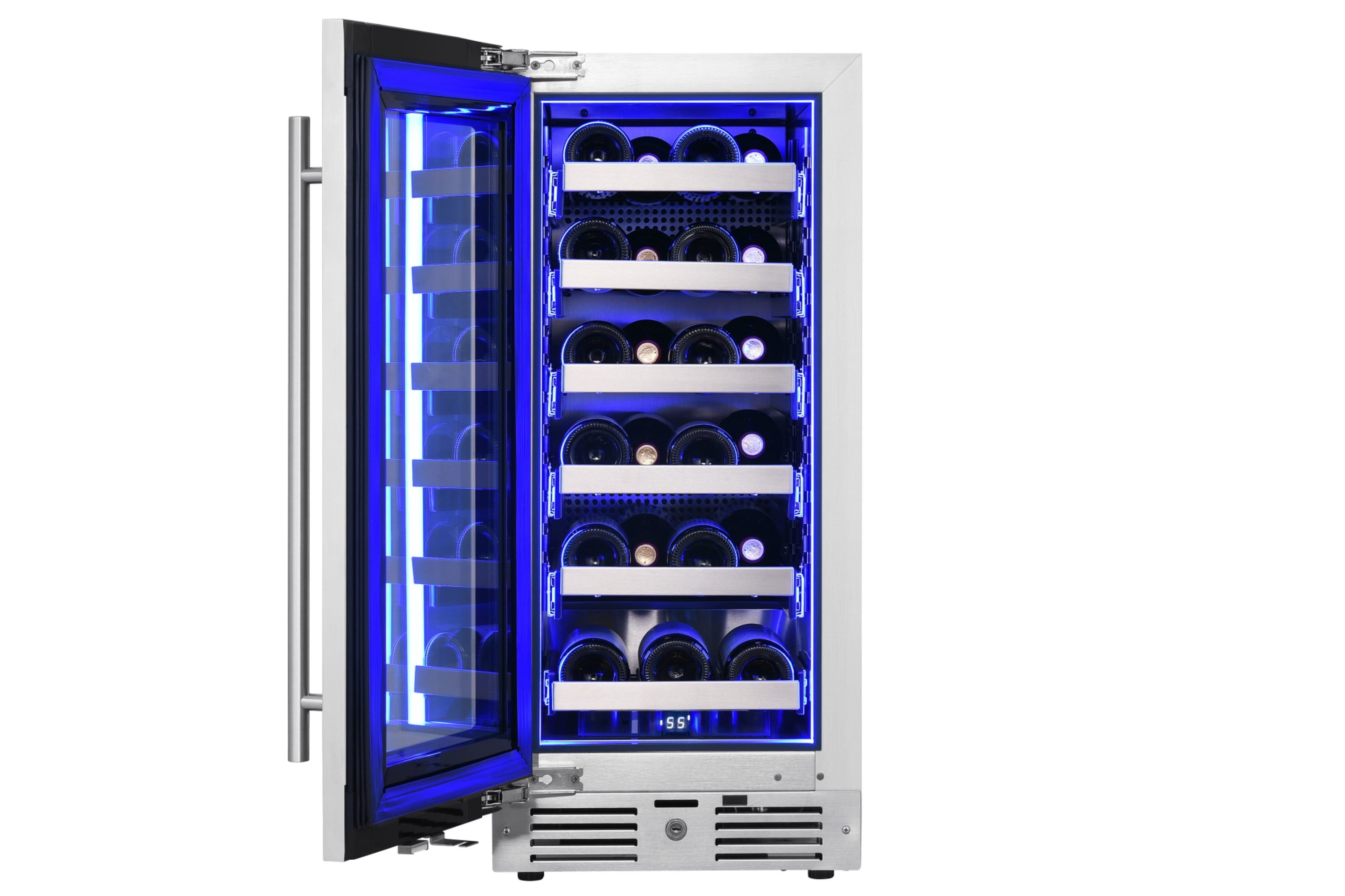 Landmark L3015ui1w-Lh 15" Wide 23 Bottle Capacity Single Zone Wine Cooler - Stainless