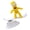 Yellow, variant on Inertia Skiing Figure Ornament with Motion Effect for Car Dashboard Decor