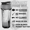 thumbnail image 2 of Helimix 2.0 Vortex Gray Portable Pre-Workout Protein Blender Shaker Bottle No Balls or Whisks Made in USA 28oz, 2 of 11