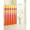 Mainstays Warm Ombre Stripe Fabric Shower Curtain