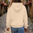 thumbnail image 6 of UDAUDU Zip Up Hoodie Women Fleece Jacket Comfort Oversized Sweatshirt Cozy Hooded Sweatshirt 2026 Fall Fashion Coats with Pockets Khaki S, 6 of 6