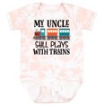 thumbnail image 3 of Inktastic My Uncle Still Plays with Trains Boys or Girls Baby Bodysuit, 3 of 5