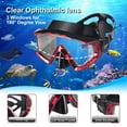 thumbnail image 2 of Set de Snorkel EXP VISION Pano 3 Ventanas para Adultos Antivaho (Rojo), 2 of 8