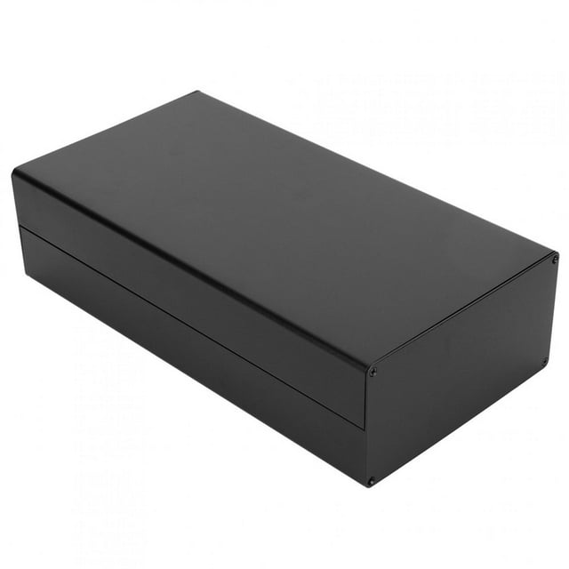 Circuit Board Box,Aluminum Case PCB Junction Box Electrical Accessory Sand Black Heat Dissipation