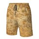 thumbnail image 4 of Balery Old Vintage Map Of Sea Traje de Baño Estilo Hawaiano para Hombre, Shorts de Secado Rápido con Bolsillos-Medium, 4 of 6