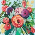 thumbnail image 2 of Popp, Grace 20x20 Black Ornate Wood Framed with Double Matting Museum Art Print Titled - Halcyon Bouquet II, 2 of 4