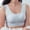 Silver, variant on Women Thin Ice Silk Bra Comfortable Plus Size Seamless Wireless Sports Bra With Removable Pads Sports Bras with Cups Womens Bras Push up Padded Medium Bra Sports Bras Pack Mesh Sports Bra Neck Bra