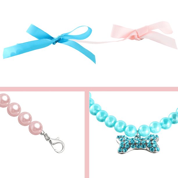 Collar de perlas para perro, Collar para gato con ... - Grandado Collar de perlas para perro, Collar para gato con ... - Grandado