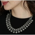 thumbnail image 3 of Necklace oxidised silver choker for women fashion traditional Indian jewelry tribal inspired antique silver Choker Metal jewellery, 3 of 5
