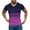 Purple, variant on hoksml Cute Tops,Men Casual V-neck Gradient Printing Pullover Fitness Sports Shorts Sleeves T Shirt Blouse Men's Graphic T-shirts