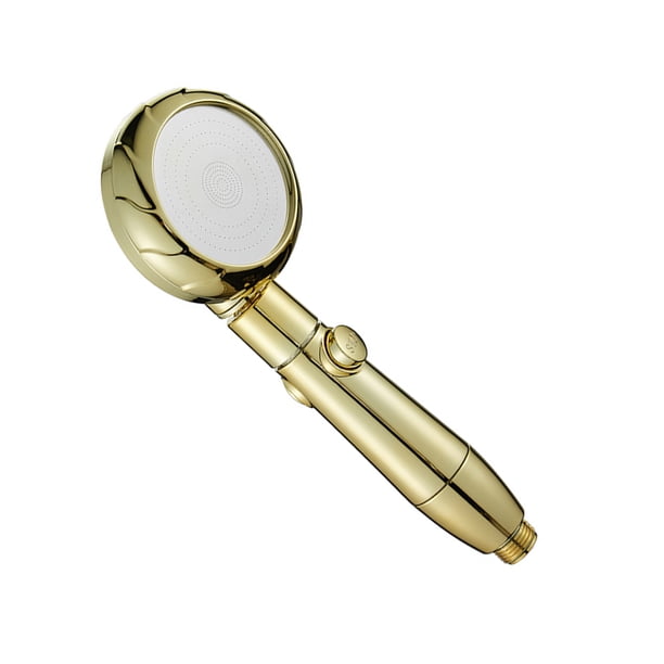 Inteprter Cabezal de ducha Pulverizador de ducha de mano Pulverizador de baño de alta presión ajustable de tres engranajes Juegos de accesorios de baño No.04 Inteprter HA000079-04