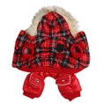 thumbnail image 2 of Dog Winter Coat, Pet Warm Clothes Padded  For Small Dogs Red S, 2 of 8