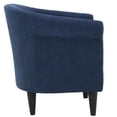 thumbnail image 3 of Fox Hill Trading Marlee Traditional Fabric & EPS Club Chair in Navy Blue, 3 of 4