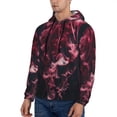 thumbnail image 3 of Kdxio Mesmerizing Pink Jellyfish Print Mens Casual Hooded Collar Drawstring Hoodies Pullover Sweatshirts Casual Long Sleeve Shirts-Medium, 3 of 7