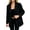 Black, variant on Women Oversized Blazer Jacket Wide Notched Lapel Single Button Mid Length Relaxed Draped Wrinkle Resistant Office Business Outer Coat With Side Pockets Pink L