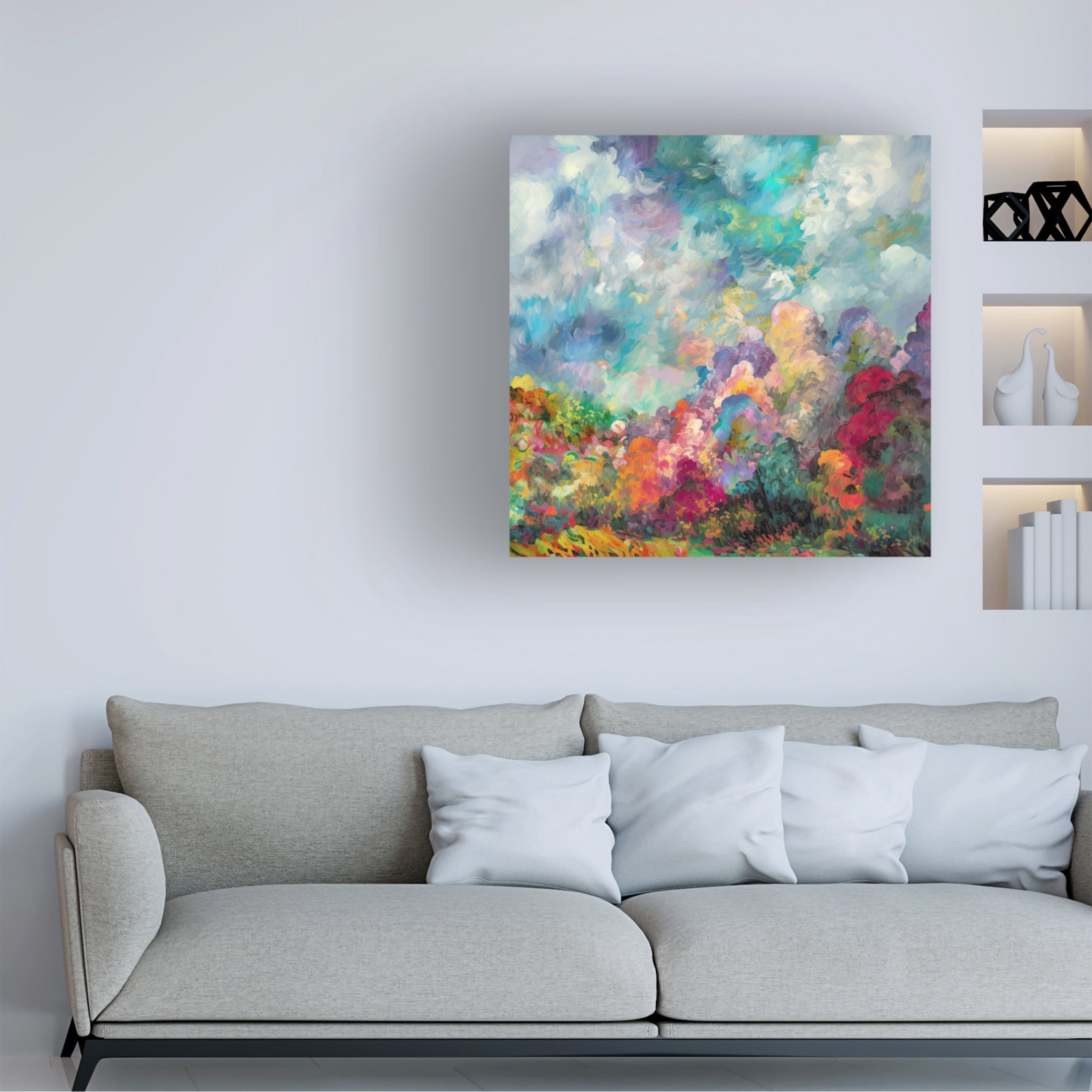 Canvas Wall Art - Sasha 'Threshold' Wall Art for Living Room, Bedroom, or Office Décor by Trademark Fine Art - 14 x 14 Inches