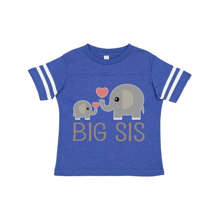 

Inktastic Big Sis Elephant Gift Toddler Toddler Girl T-Shirt