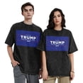 thumbnail image 4 of Yiaed Trump 2024 presidential Print Men's Cotton T-Shirts Loose Fit Summer Vintage Washed Tee Short Sleeve Casual Gym Shirts Tops-XX-Large, 4 of 6