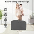 thumbnail image 2 of OLAKIDS 3-in-1 Baby Bassinet, Bedside Sleeper with Comfy Mattress, Wheels, 6-Height Adjustable, Storage Basket, Travel Bag, Portable Mesh Crib, Gray, 2 of 7