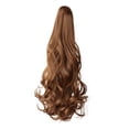 thumbnail image 4 of Peluca de cola de caballo rizada con garra para mujer, postizo de cola de caballo humana de 50cm, extensiones de peluca ligeras DIY para bodas y Club, 4 of 9