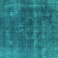 thumbnail image 1 of Ahgly Company Machine Washable Indoor Square Persian Turquoise Blue Bohemian Area Rugs, 3' Square, 1 of 4