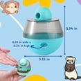 thumbnail image 2 of Ferret Treat Ball Interactive Toy for Small Animal, Dry Food Dispensing Enrichment Toy for Ferrets, Hedgehog, Bunny, Guinea Pig and Rat, Pet Ferret Accessories, XL Wiggle, 2 of 8