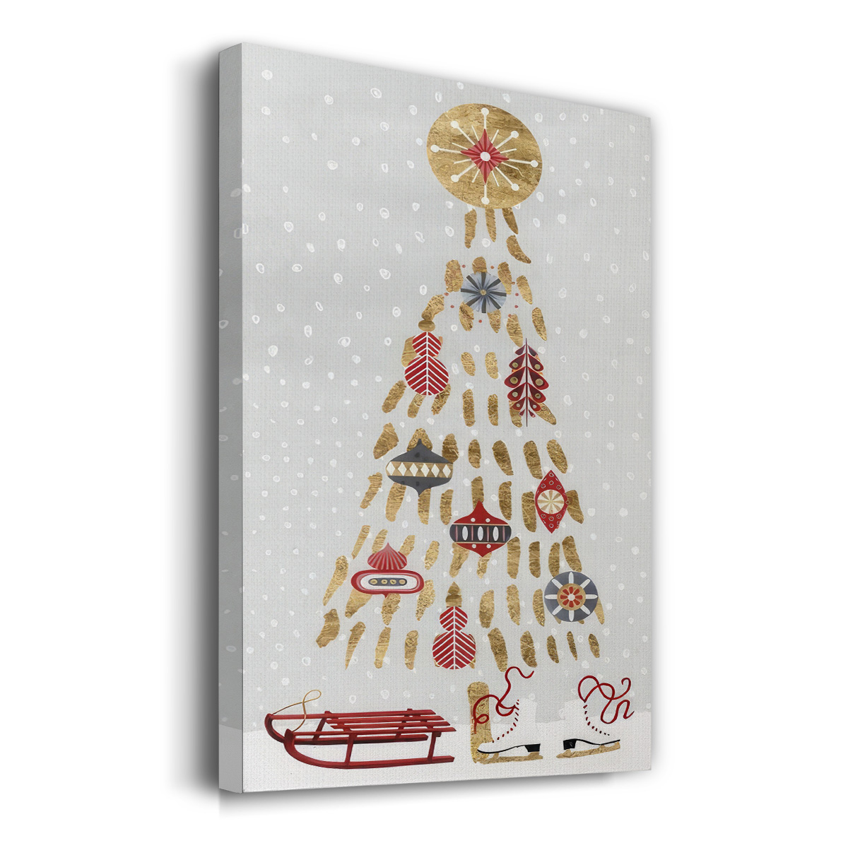 Christmas Chalet Collection B- Gallery Wrapped Canvas
