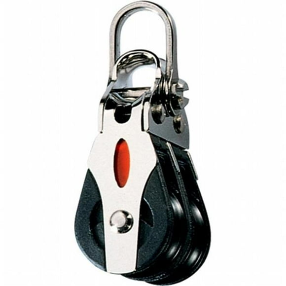 Ronstan RF20202 Series 20 Ball Bearing Block - Double - 2-Axis Shackle Head