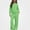 Mint Green, variant on ITSAME Girls Fleece-Lined Outfit 2-Piece Full Zip Hoodie and Wide Leg Pants Fall Winter Warm Casual Set Size 7
