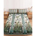 thumbnail image 2 of Twin Sze Fitted Sheet Set - Vintage Floral 2 Piece Bedding Sets 16" Deep Pocket Fitted Sheet with 1 Pillowcase, Retro Abstract Art Summer Flowers Watercolor Brushed Microfiber Hotel Luxury Bed Sheets, 2 of 9