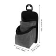 thumbnail image 2 of LULULION Car Vent Bag Organizer Grey Multifunctional Dashboard Storage Pouch with Cable Hole, 2 of 7