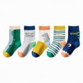 thumbnail image 2 of HCNTES Kid Socks Boys Funny Toddler Girls Socks Spring Summer Baby Girls Boys Socks Socks Set for Children 1T 2T 3T 4T 5T 6T 7T(Z01-B,1-3 Years), 2 of 4