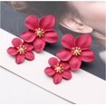 thumbnail image 1 of Pendientes Sense Pendientes Estilo Pendientes Distintivos Multicolor Doble Capa Flor Pendientes Sencillos para Mujer, 1 of 6