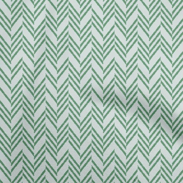 oneOone Rayon Green Fabric Geometric Sewing Material Print Fabric By The Yard 56 Inch Wide