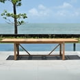 thumbnail image 4 of Urban Elements Beachouse 10-Piece 100% FSC Teak Finish Wood Extendable Patio Dining Set with Matching 11.5 ft Teak Patio Umbrella – Light Teak, 4 of 17