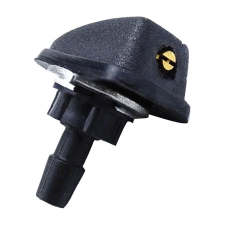 Tekuisi Direct Installation Front Windshield Washer Nozzle Front Windshield Washer Nozzle Black Washer Nozzle Easy To Use High Quality