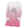 thumbnail image 2 of DPTALR Women's Large Loose Raglan Top Thickened And Velvet Lamb Wool Warm Underlay, 2 of 3