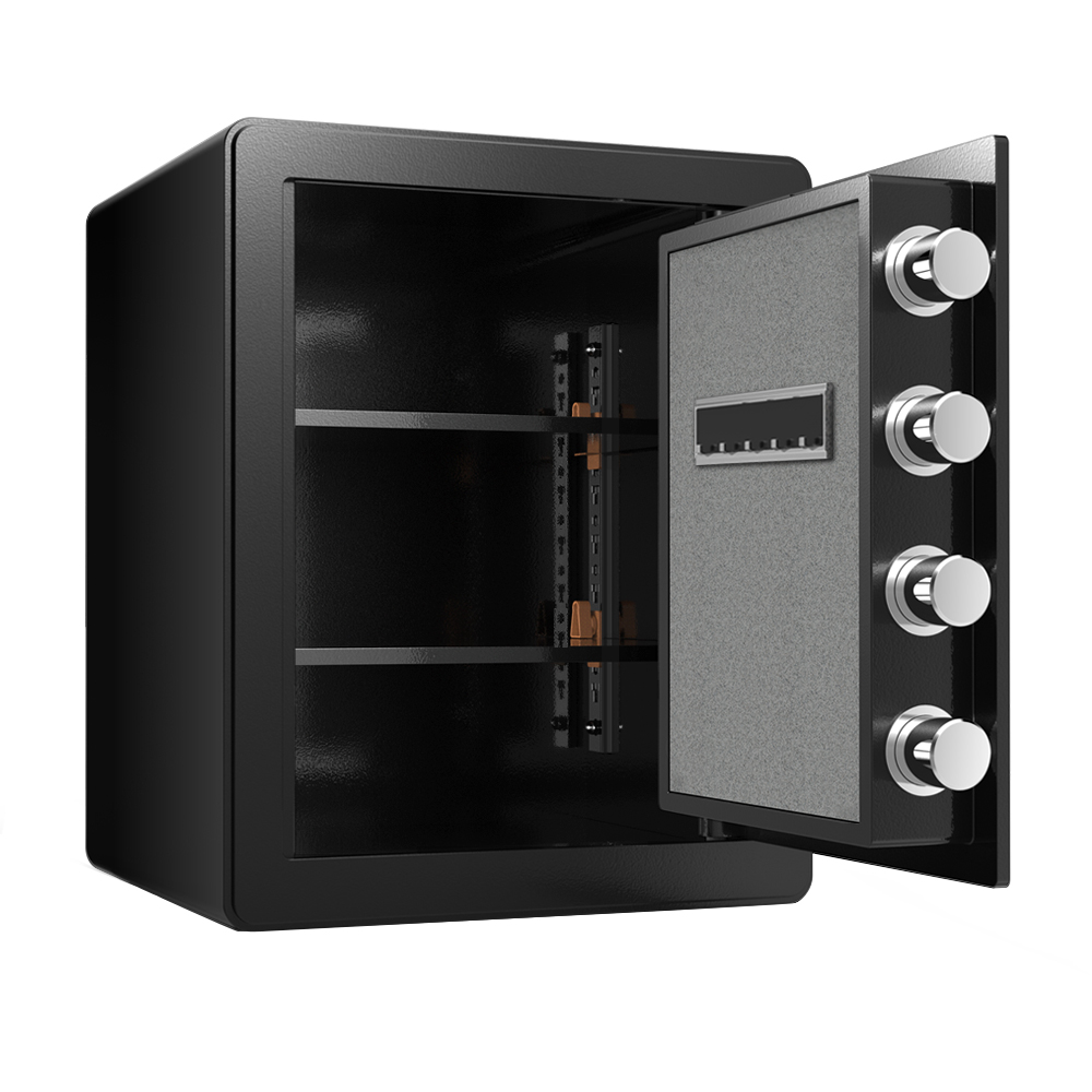 Artlia 1.7 cubic feet safe, with dual alarm and digital touch screen, suitable for home, hotel, office, alloy steel, black - image 5 of 7