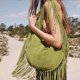 thumbnail image 2 of Bolso vintage con borlas esmeriladas de gran capacidad para mujer, bolso de mano de ante sintético para otoño e invierno, nuevos bolsos de mano para mujer, 2 of 5