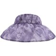 thumbnail image 1 of Sombrero de ala ancha con visera para mujer: Sombrero de playa ajustable con estampado, protección UV, transpirable y cómodo., 1 of 6