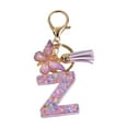 thumbnail image 4 of lionlar Porte-Clés en Résine Ornements Filles Femmes Cadeaux Alphabet Anglais Porte-Clés Z Z, 4 of 9