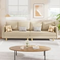 thumbnail image 2 of Convertible Sofa Bed, Lofka Sleeper Couch Bed and Sectional Sofa for Living Room, Beige, 2 of 10