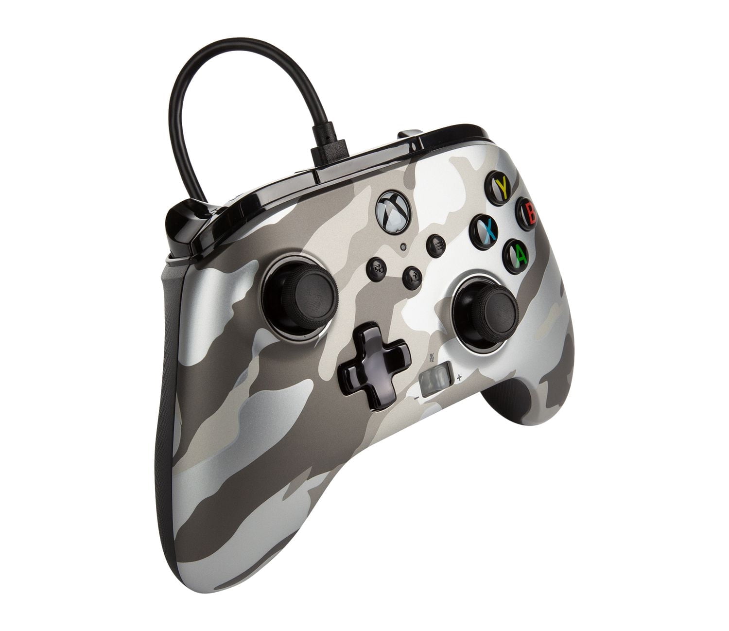 Manette filaire améliorée PowerA pour Xbox – Metallic White Camo