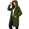 thumbnail image 6 of NTACZA Women's Sweatshirts Long Sweatshirt Hoodies Drawstring Zip Up Coat Comfort Long Sleeve with Pockets Outerwear Green XXL, 6 of 8