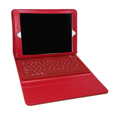 Bluetooth Keyboard Folio for iPad Air- Red