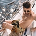 thumbnail image 2 of luoweisi Men's Beach Shorts Quick Dry Swim Trunks with Mesh Lining Halloween Scarecrow L, 2 of 5