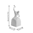 thumbnail image 2 of Sculpture Of Self - Carving Inspirational Figure, Bronze - Colored Art Decor With Motivational Design, For Home, Hotel, Showroom Decorating, 2 of 5